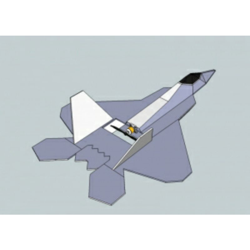 Kit máy bay F22 mùa hè sải 64- 72 cm (  bản đầy đủ linh kiện)