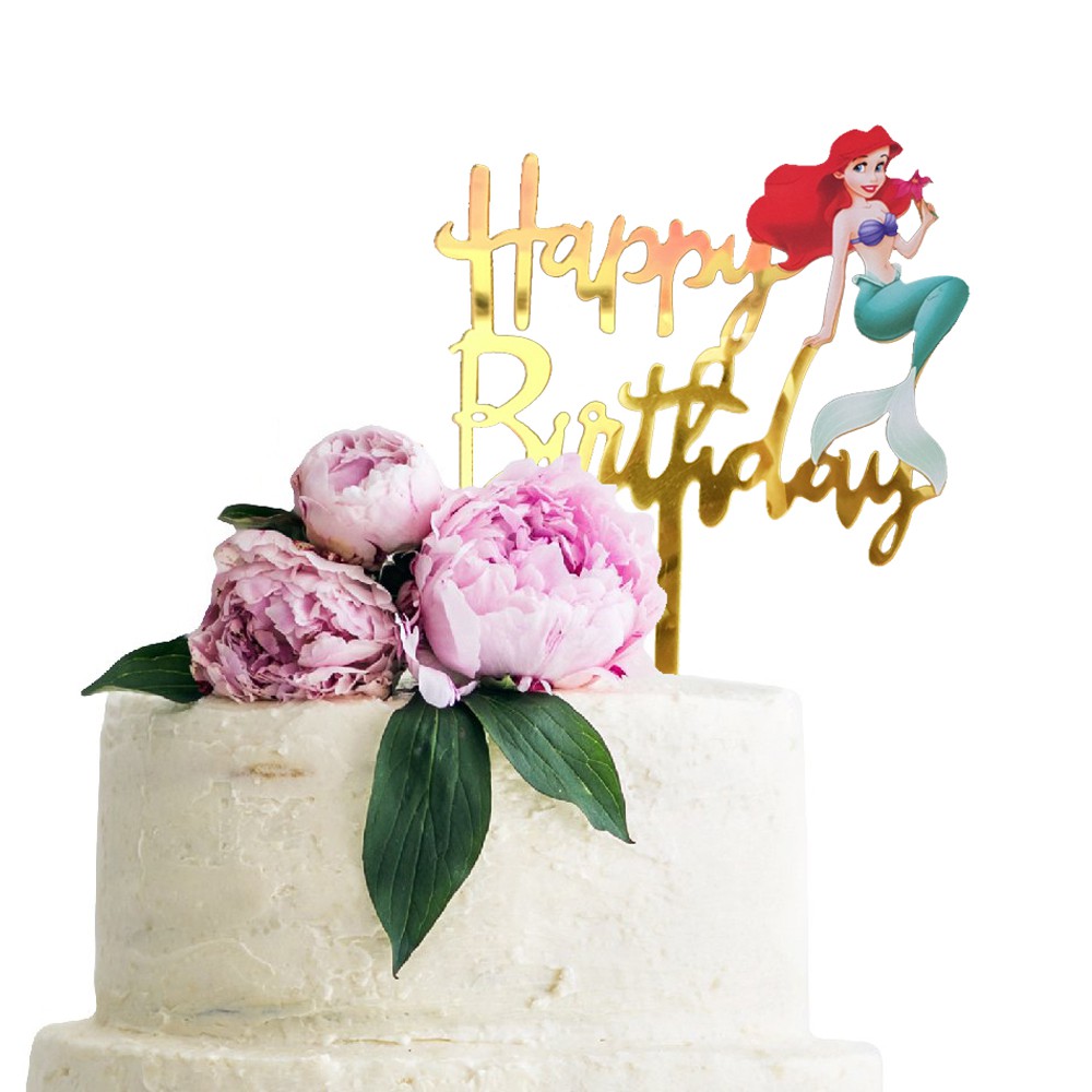 Phụ Kiện Cây Cắm Trang Trí Bánh Kem Hình Kỳ Lân Dễ Thương