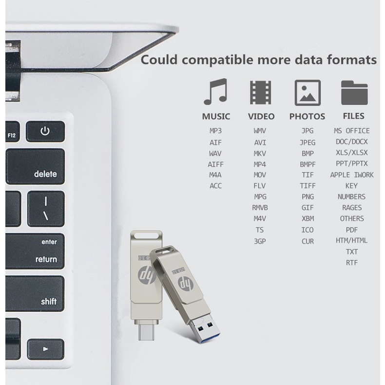 Hp Usb 3.0 Dung Lượng 512GB Tốc Độ Cao Với Thiết Kế 2 Trong 1