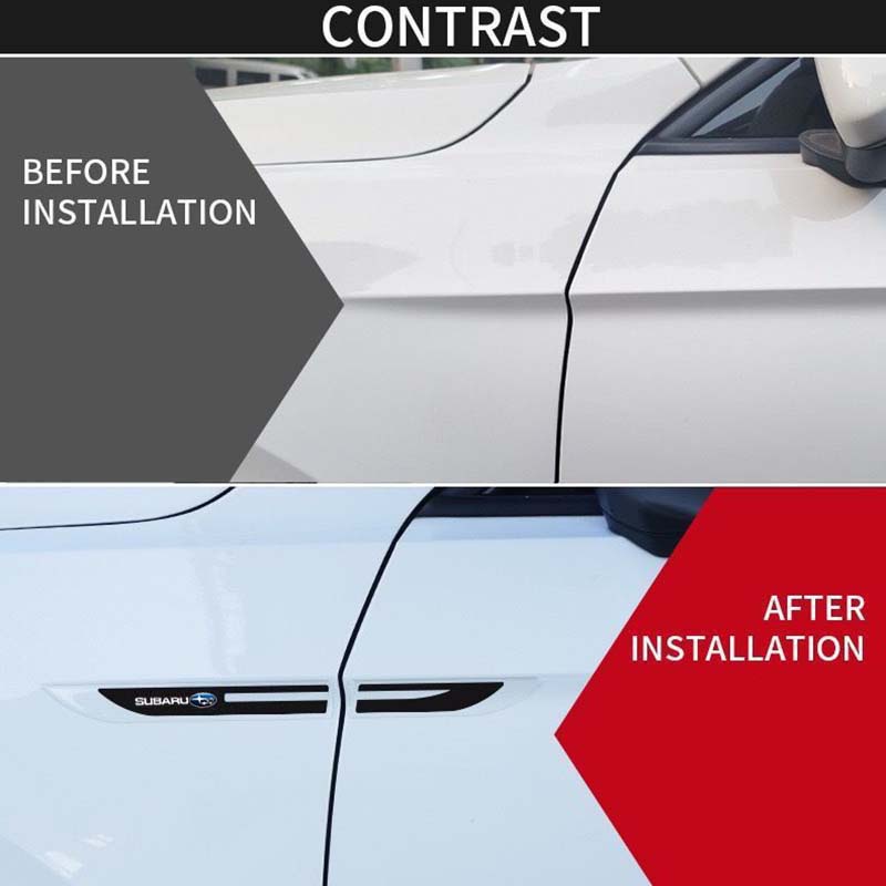 FENDER Bộ 2 Miếng Dán Trang Trí Xe Hơi Subaru XV Forester Impreza