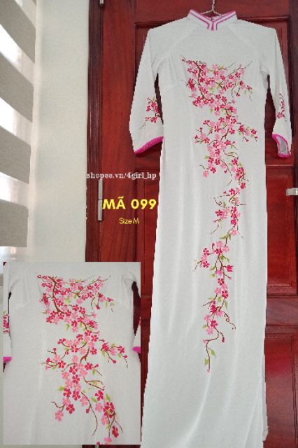 Áo dài nữ thêu 1001 họa tiết và màu sẵc