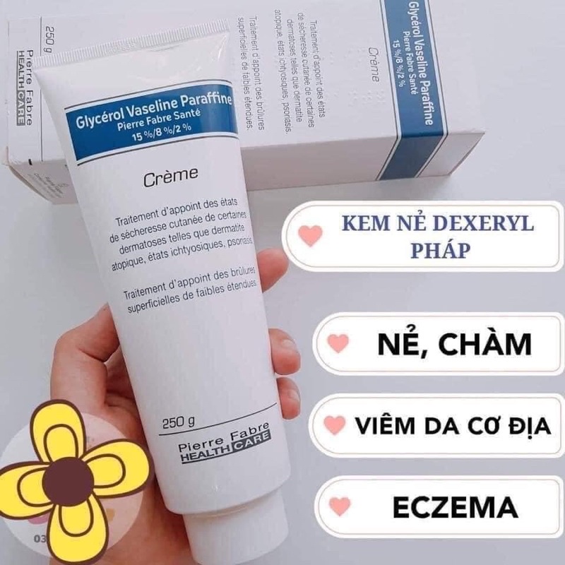 Kem Nẻ , Chàm sữa Dexeryl / Glycerol Pháp