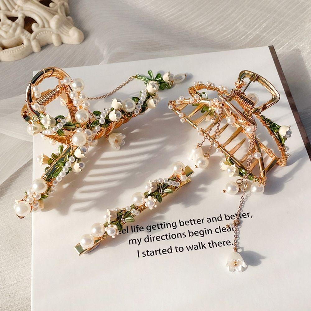 Kẹp Tóc Hình Hoa Phong Lan / Cá Mập / Gấu Trúc Cổ Điển Dễ Thương Cho Bé Gái Back2Li