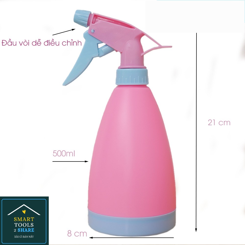 Bình Xịt Đa Năng 500ml Màu Sắc Dễ Thương