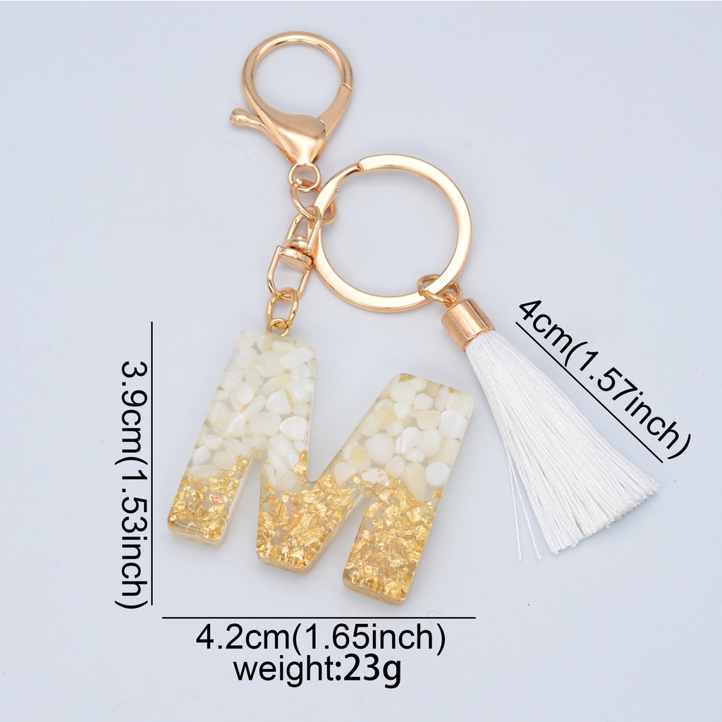Móc Khóa Hình 26 Chữ Cái Tiếng Anh Đính Đá Pha Lê Tua Rua Thời Trang Phổ Biến Cho Nữ