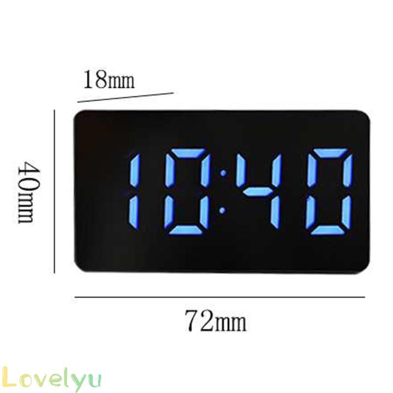 Alarm Clock Mini Small Calendar Temperature Plastic LED Digital Mirror Multifunction Electronic Display Modern