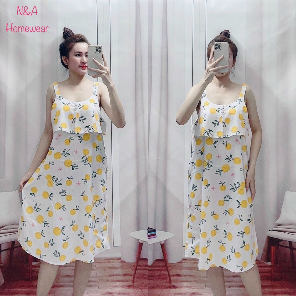 [SIZE 40-65KG] Đầm bầu sát nách vải voan mềm mát dễ thương có size 65kg cao cấp thoáng mát mùa hè không nhăn dài tới gối