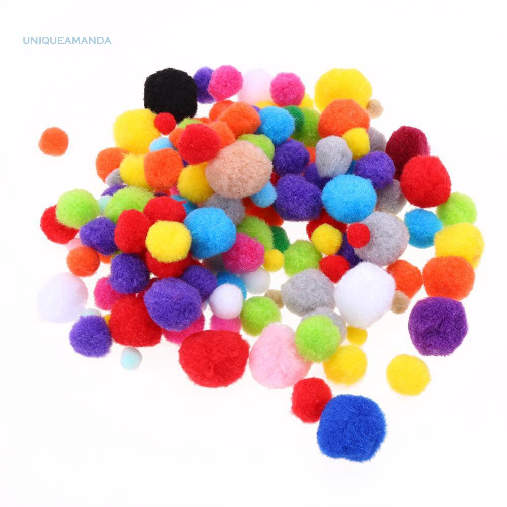 Pom pom QUẢ POMPOM nhiều kích cỡ làm học liệu mầm non