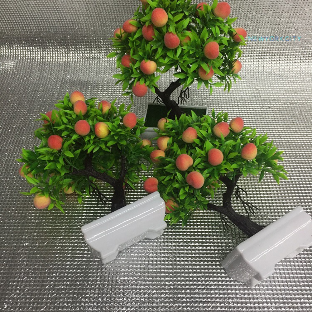 Chậu Cây Bonsai Giả Bằng Nhựa Tự Nhiên Dùng Trang Trí Nhà Cửa