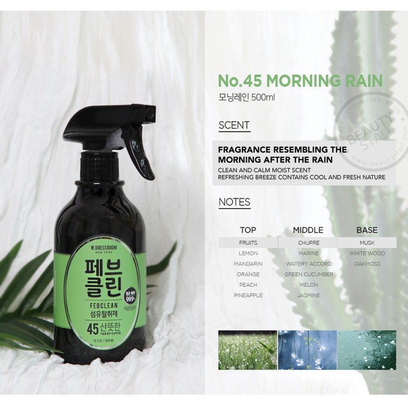 Nước hoa xịt thơm quần áo W.Dressroom Febclean 500ml  No.03 No.45 No.49 No.97 mua buôn liên hệ