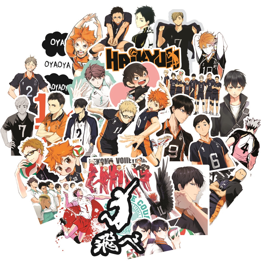 50Pcs/Set ❉ Haikyuu!! Series 04 Stickers ❉ DIY Fashion Waterproof Doodle Decals Stickers