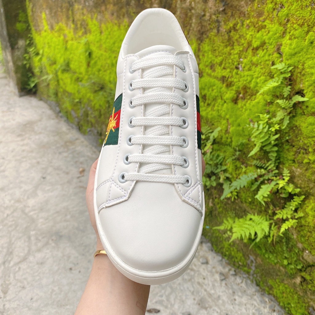 [FLASH SALE ][FULL BOX + BILL]Giày 𝐆,u,c,c,i Ong Giày thể thao GG 3 vạch cao cấp cực chất