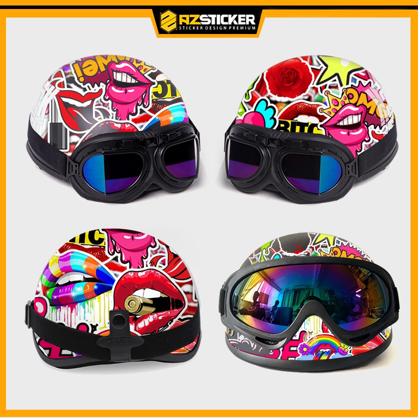 [Set 100+] Sticker Lips - Môi Chống Nước, Chống Bay Màu | STK106 | Dán Hình Dán Bình Nước Laptop Mũ Bảo Hiểm Bình Nước