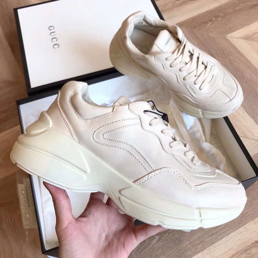 [HOT TREND] GIÀY SNEAKER NAM NỮ CREAM TRƠN FORM TÔN DÁNG CỰC ĐẸP