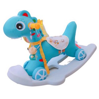 ⚡shop hỗ trợ 50%cước⚡đồ chơi ngựa bập bênh làm xe chòi chân lật đật có phát nhạc