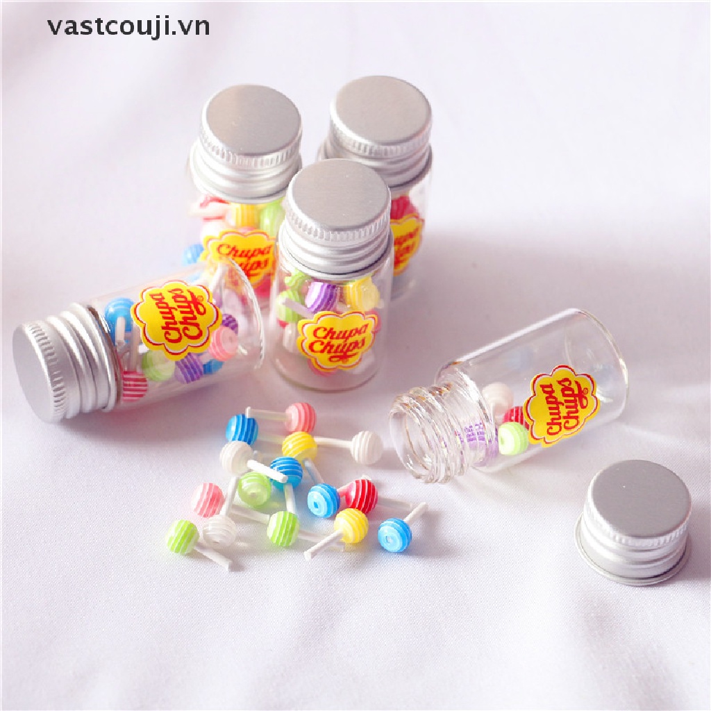 Mô Hình Kẹo Mút Tráng Miệng Kèm Giá Đỡ Tỉ Lệ 1 / 12 Trang Trí Nhà Búp Bê