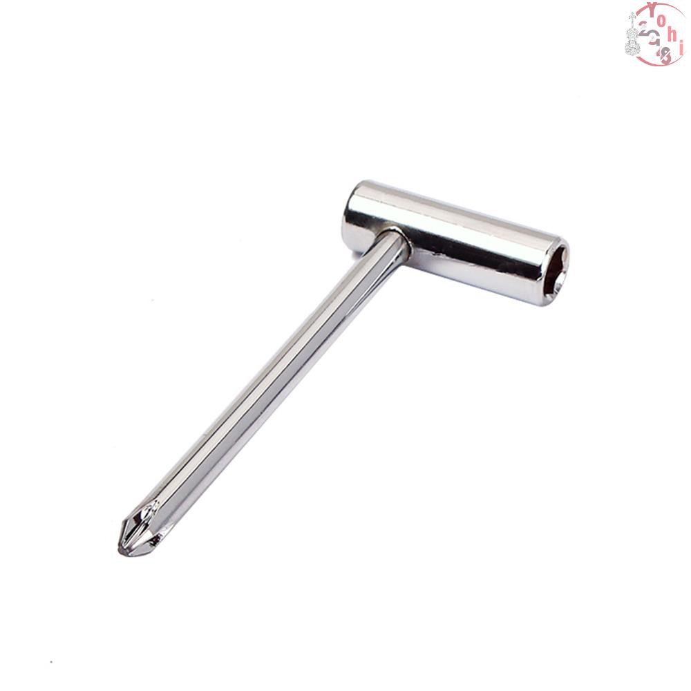 ♫ Guitar Truss Rod Wrench with 7mm Nut Driver 1/4" 6.35mm Cross Screwdriver for Taylor Guitar Steel