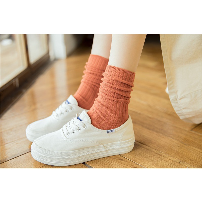 Vớ cotton cổ cao vừa thời trang cổ điển 21081