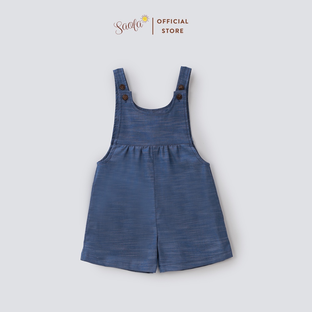 Jumpsuit Chất Liệu Linen Thoáng Mát Cho Bé Mặc Hè - PANDA OVERALLS - JSL010 - SAOLA KIDS CLOTHING