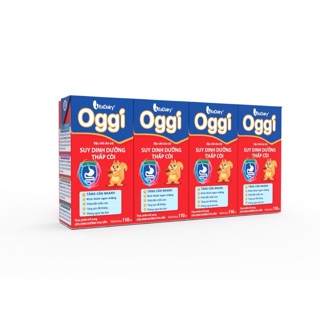 Sữa Bột Pha Sẵn OGGI Suy Dinh Dưỡng vỉ 4 hộp 110ml Tiện Lợi, Tăng Cân Nhanh