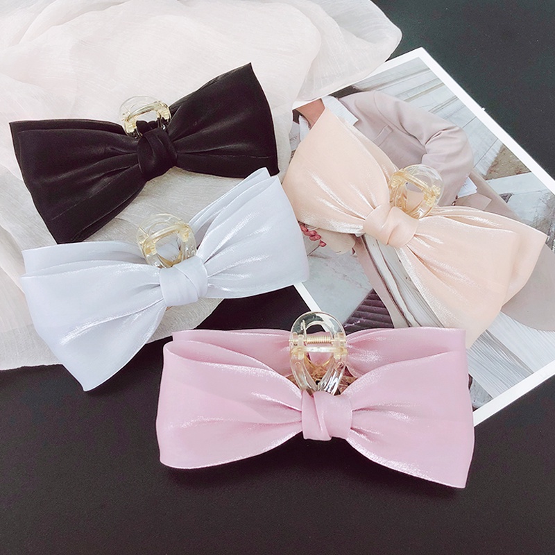 Kẹp Tóc Hình Nơ Xinh Xắn Phong Cách Hàn Quốc Cho Nữ