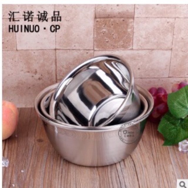 Tô trộn bột inox 22-&gt;26cm