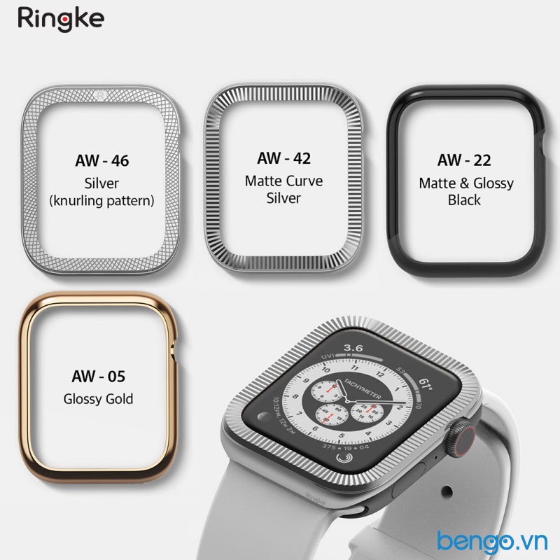 Viền Apple Watch 6/SE/5/4 44mm RINGKE Bezel Styling Stainless