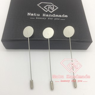 [FREE SHIP] - Nguyên liệu làm hoa cài áo - Trâm cài áo nút nhỏ - set 2 chiếc loại đẹp
