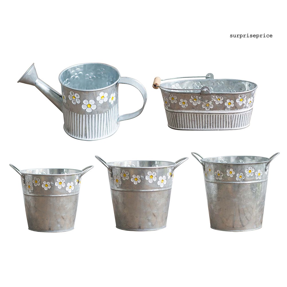 Chậu Hoa Khô Bằng Sắt Chạm Khắc Hoa Văn Tinh Tế Sang Trọng