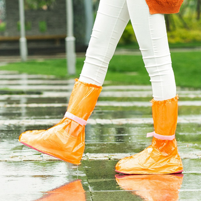 Bao bọc giày đi mưa dày dặn chống trượt chân tiện dụng cho nam và nữ