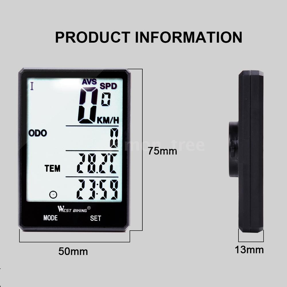 Đồng hồ tốc độ chống nước cho xe đạp 2.8inch chất lượng