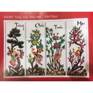 Tranh thêu tứ quý 222347
