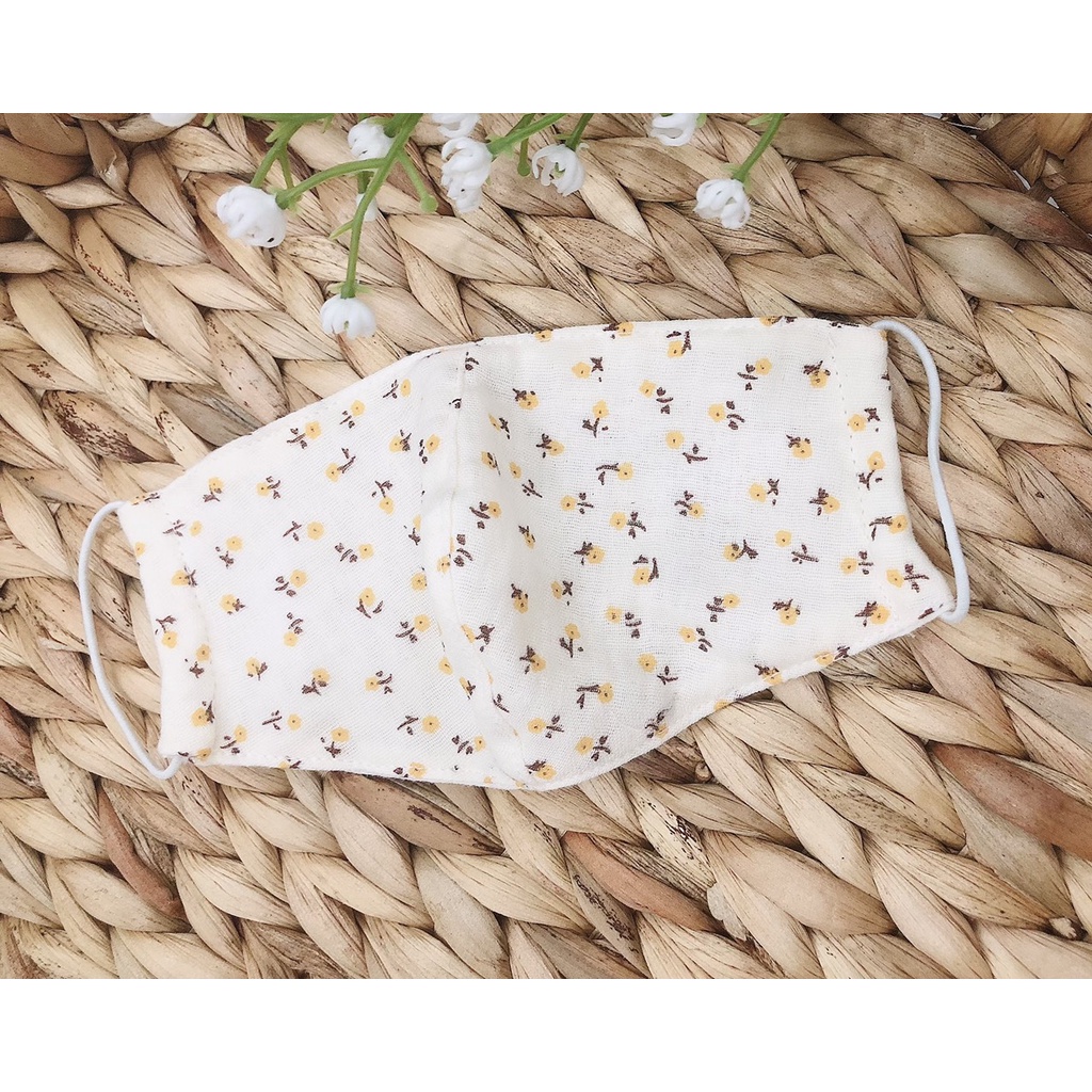 Khẩu trang cho bé vải 2 lớp chất liệu xô muslin an toàn và thời trang nhiều hình ngộ nghĩnh BABY112VN KT001