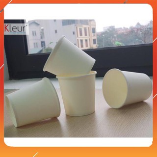 [FreeShip – Ly Giấy] Combo 200 Ly Giấy Dùng 1 Lần Uống Nước 7oz (206ml) Trắng Trơn | Kleur Paper Cup