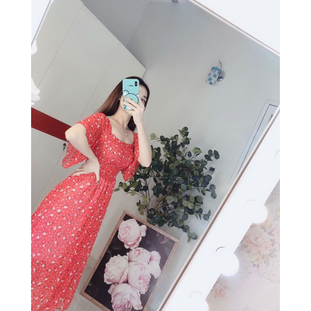 Maxi voan free size từ 58kg trở xuống