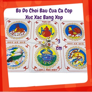 Trò chơi lắc bầu cua cá cọp xúc xắc bằng xốp - Trò chơi ngày tết
