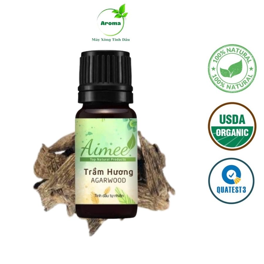 Tinh dầu Trầm Hương Agarwood Essential Oil, xuất sứ thiên nhiên không pha tạp chất, có giấy kiểm định COA