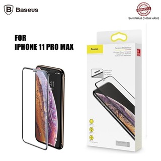 MIẾNG DÁN CƯỜNG LỰC IPHONE 11 PRO MAX BASEUS CÓ MÀNG LOA CHÍNH HÃNG [NEW 100%]