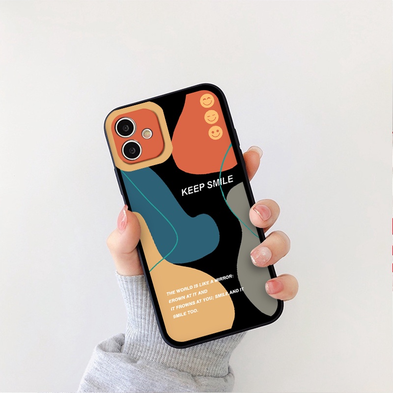 [ IPHONE ]Ốp Lưng Bảo Vệ CAMERA vuông KEEP SMILE ốp iphone 12 pro /x/ 8plus/11 pro/11/12 pro max/13/promax g96