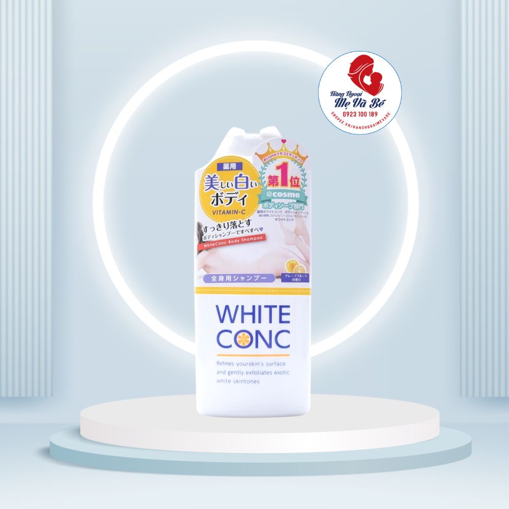 Sữa tắm trắng da toàn thân White ConC Body, sữa tắm dưỡng thể Nhật Bản 360ml