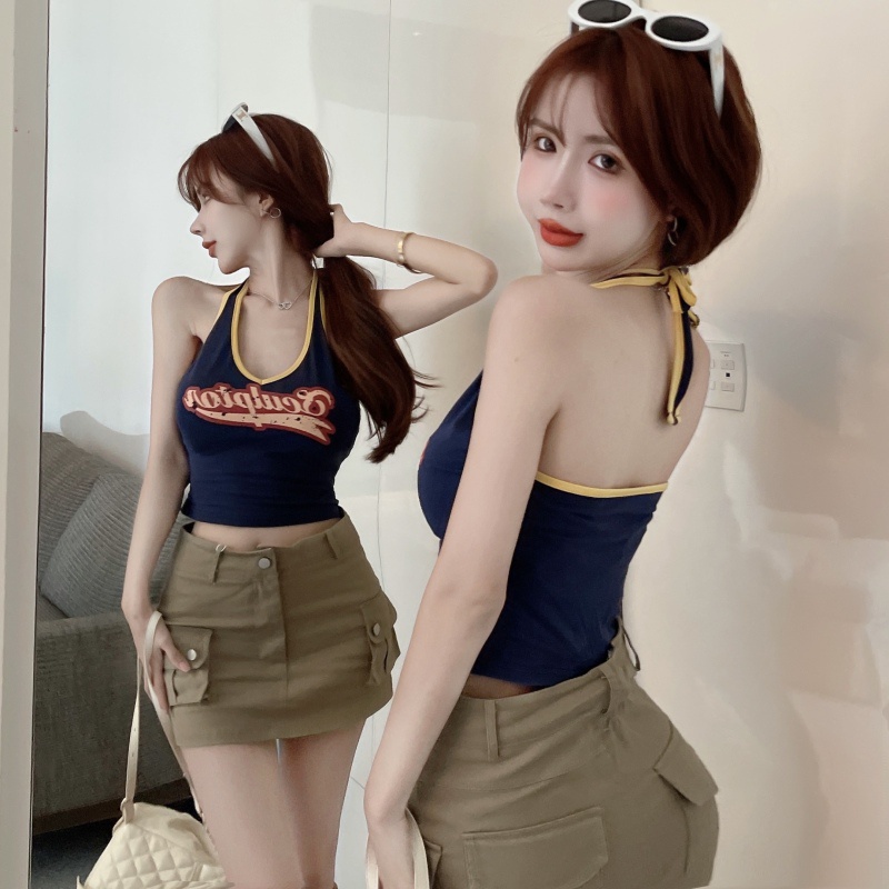 Áo Yếm Thể Thao In Họa Tiết Quyến Rũ Hợp Thời Trang