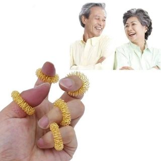 Nhẫn finger massage trị liệu lưu thông máu thập chỉ liên tâm