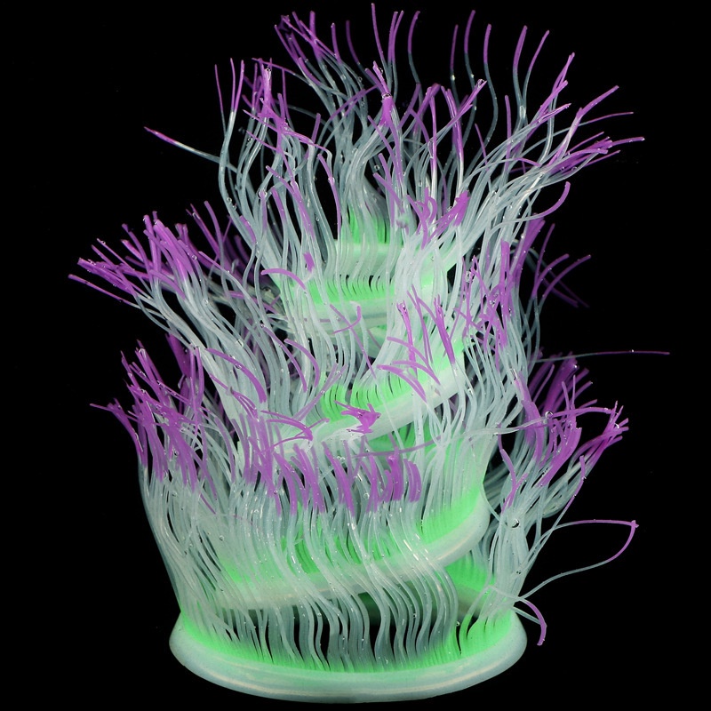 San Hô Silicon Mềm Trang Trí Bể Cá Anemone