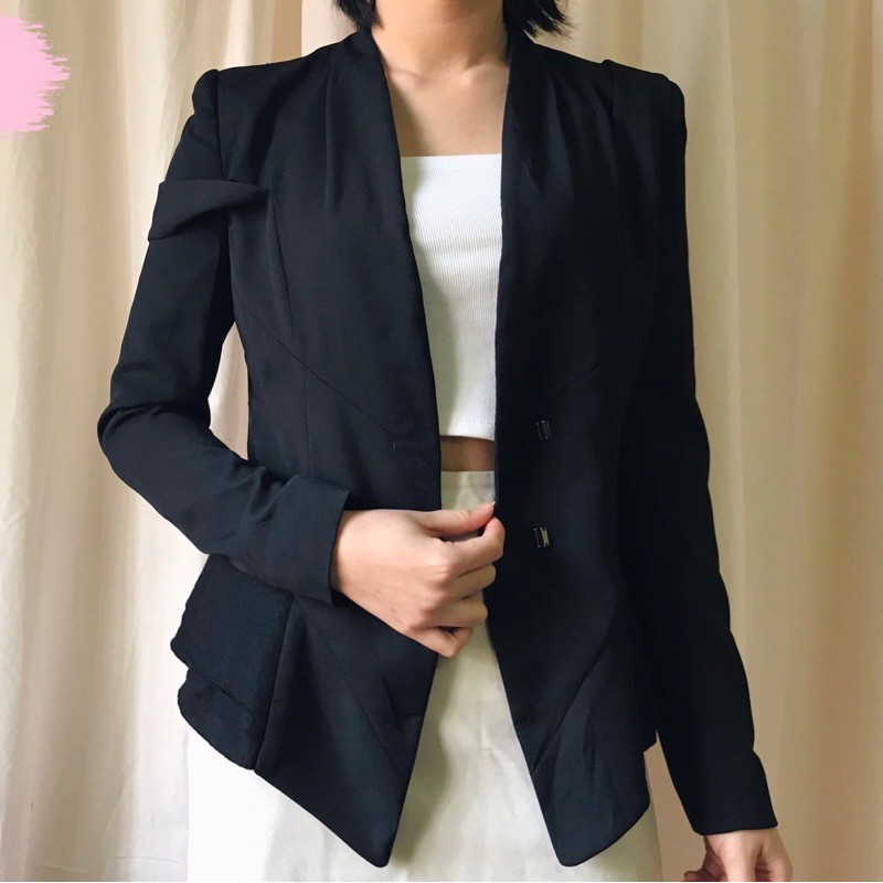 [DE04] Blazer, Vest đen