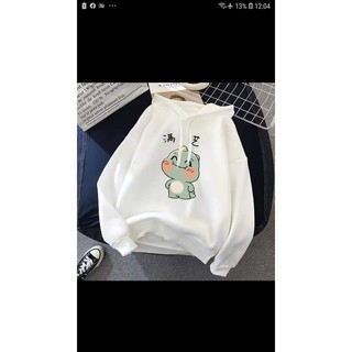 ÁO HOODIE NỈ BÔNG IN HÌNH CON ẾCH SIÊU XINH