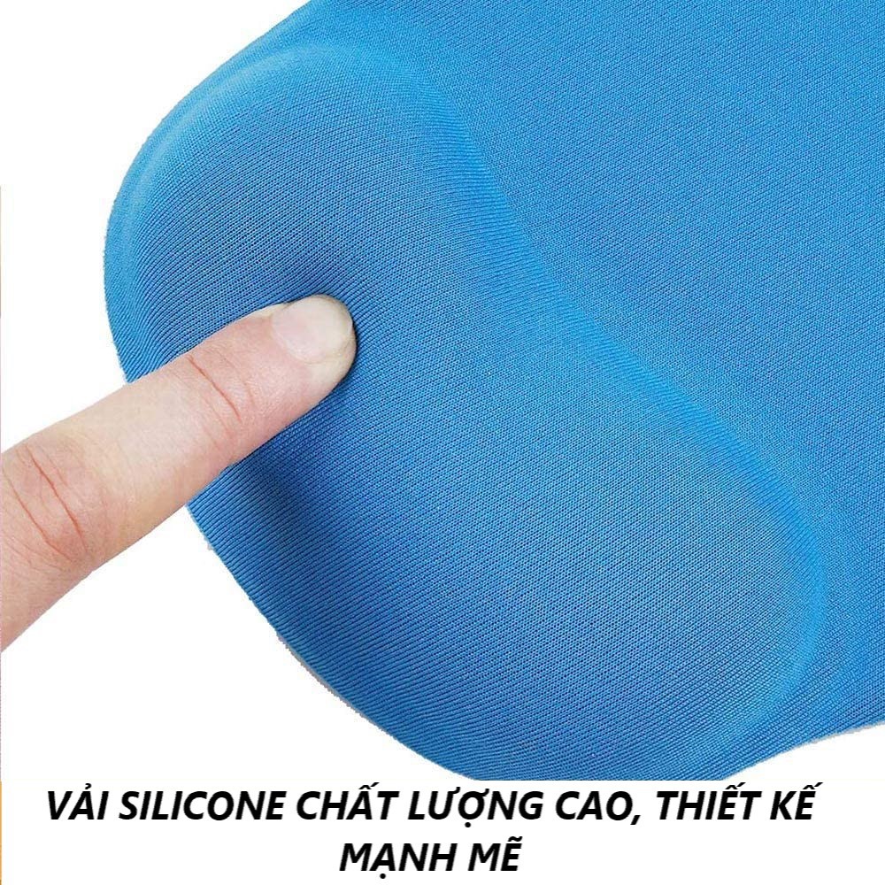 Miếng lót chuột có đệm tay hỗ trợ cổ tay - Với 2 màu: xanh đen, đen