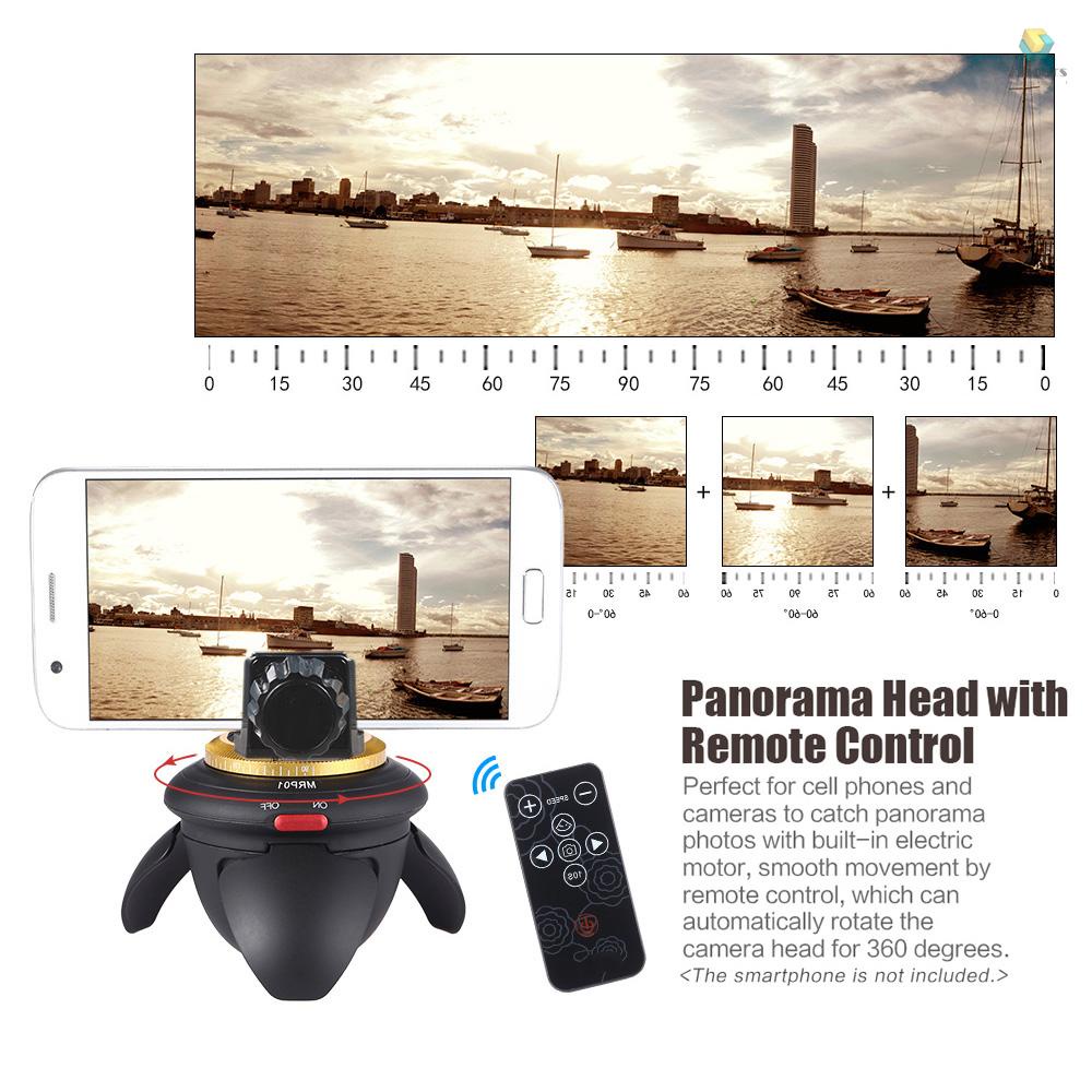 Máy Quay Panorama Điện Mini Xoay 360 Độ Chuyên Dụng° Gậy Tự Sướng Thời Gian Xoay Được Cho Điện Thoại Thông Minh / Máy Ảnh / Micro SLR