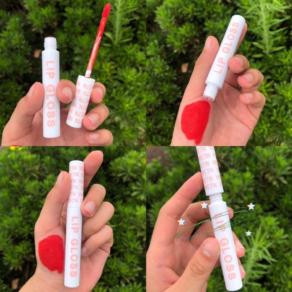 cdsasd RẺ NHẤT SHOPEE — Set Son Kem Nhung Lì 10 Cây WETN LIP GLOSS Siêu Hot - Bộ Son Kem Lì 10 Cây WETN Hồng vfsed