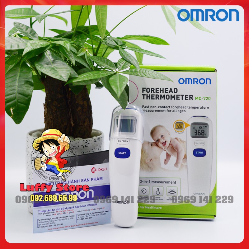 Nhiệt Kế Hồng Ngoại OMRON , Nhiệt Kế Đo Trán OMRON MC 720