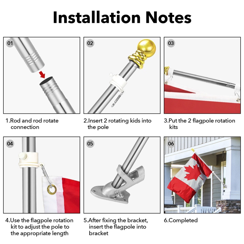 Bộ Cần Xoay 1 8m Bằng Thép Không Gỉ Gắn Tường